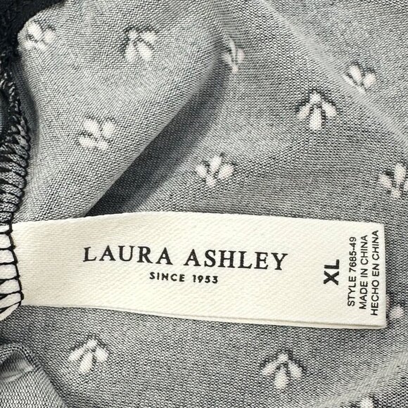 Laura Ashley Women's Size XL Panty Brief High Waist Black White New Without Tags - Picture 3 of 7